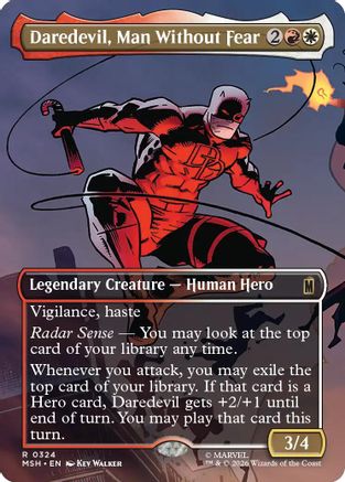Daredevil, Man Without Fear (Borderless) (0324) (MSH-324) - Marvel Super Heroes Foil-1