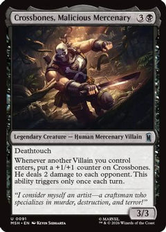 Crossbones, Malicious Mercenary (MSH-091) - Marvel Super Heroes Foil-1