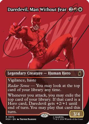 Daredevil, Man Without Fear (Borderless) (0372) (MSH-372) - Marvel Super Heroes Foil-1