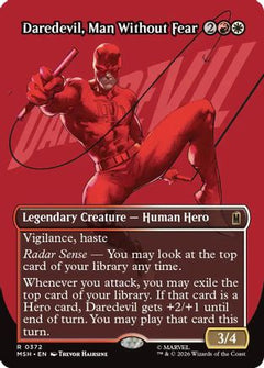 Daredevil, Man Without Fear (Borderless) (0372) (MSH-372) - Marvel Super Heroes Foil-1