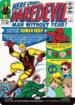 Daredevil, Man Without Fear (Borderless) (0398) (MSH-398) - Marvel Super Heroes Foil-1