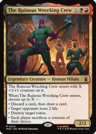 The Ruinous Wrecking Crew (MSH-224) - Marvel Super Heroes-1