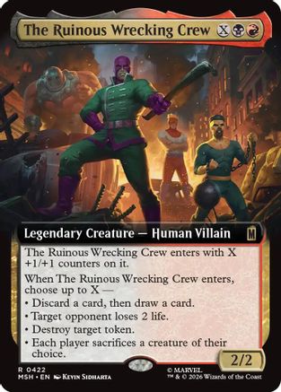 The Ruinous Wrecking Crew (Extended Art) (MSH-422) - Marvel Super Heroes-1
