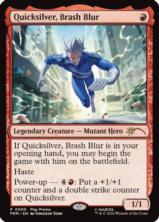 Quicksilver, Brash Blur (SSP-004) - Standard Showdown Promos