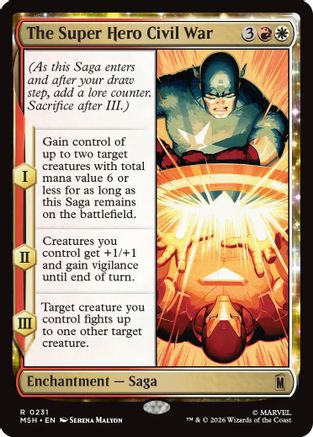 The Super Hero Civil War (MSH-231) - Marvel Super Heroes Foil-1