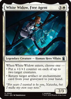 White Widow, Free Agent (MSH-042) - Marvel Super Heroes Foil-1