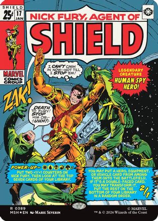 Nick Fury, Agent of SHIELD (Borderless) (0389) (MSH-389) - Marvel Super Heroes Foil-1