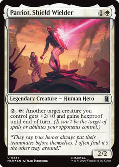 Patriot, Shield Wielder (Surge Foil) (MSH-444) - Marvel Super Heroes Foil-1