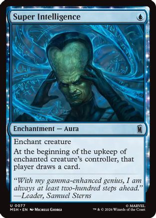 Super Intelligence (MSH-077) - Marvel Super Heroes Foil-1
