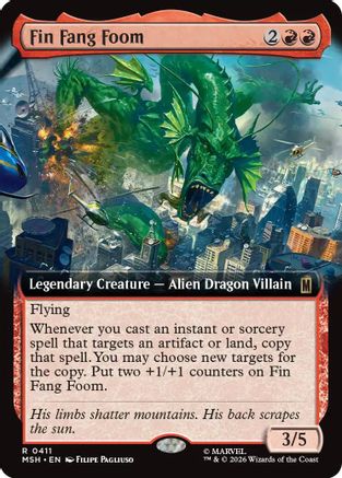 Fin Fang Foom (Extended Art) (MSH-411) - Marvel Super Heroes Foil-1