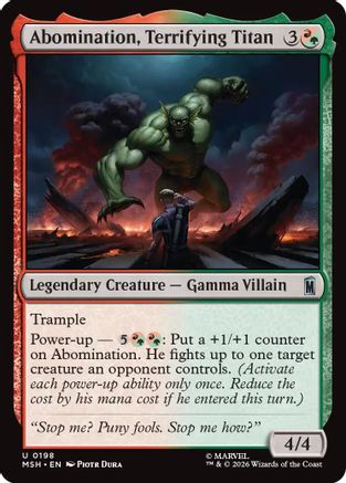 Abomination, Terrifying Titan (MSH-198) - Marvel Super Heroes Foil-1
