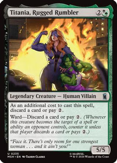 Titania, Rugged Rumbler (MSH-235) - Marvel Super Heroes Foil-1