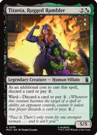 Titania, Rugged Rumbler (MSH-235) - Marvel Super Heroes Foil-1