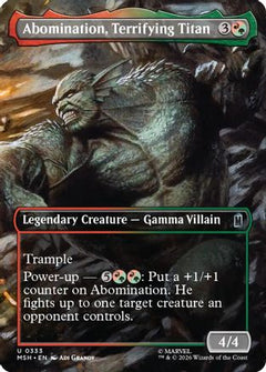 Abomination, Terrifying Titan (Borderless) (MSH-333) - Marvel Super Heroes-1