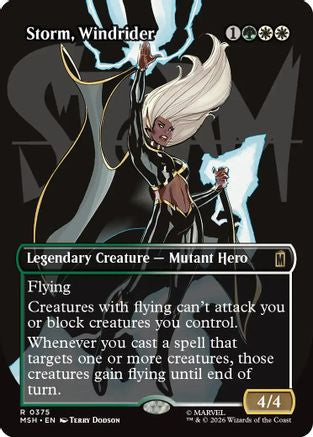 Storm, Windrider (Borderless) (MSH-375) - Marvel Super Heroes-1