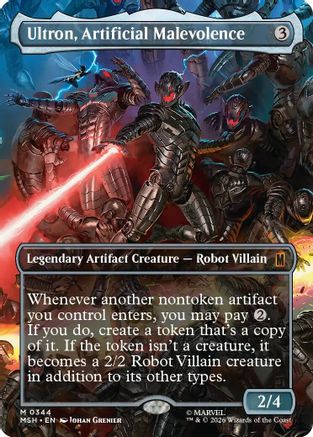 Ultron, Artificial Malevolence (Borderless) (0344) (MSH-344) - Marvel Super Heroes Foil-1