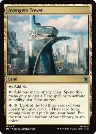 Avengers Tower (Surge Foil) (MSH-452) - Marvel Super Heroes Foil-1