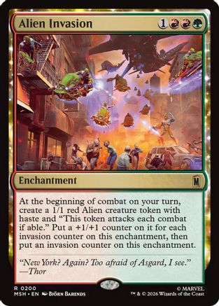 Alien Invasion (MSH-200) - Marvel Super Heroes Foil-1