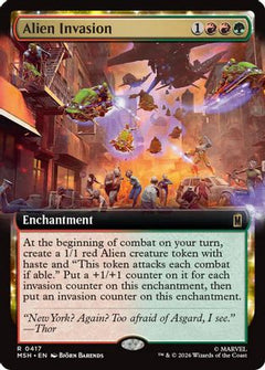 Alien Invasion (Extended Art) (MSH-417) - Marvel Super Heroes Foil-1