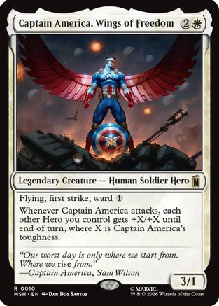 Captain America, Wings of Freedom (MSH-010) - Marvel Super Heroes-1