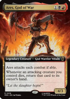 Ares, God of War (Extended Art) (MSH-418) - Marvel Super Heroes Foil-1