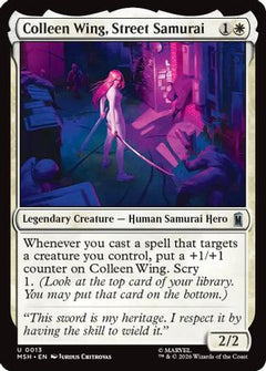 Colleen Wing, Street Samurai (MSH-013) - Marvel Super Heroes Foil-1