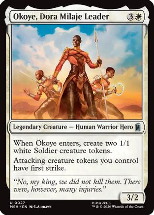 Okoye, Dora Milaje Leader (MSH-027) - Marvel Super Heroes Foil-1