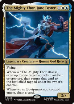 The Mighty Thor, Jane Foster (MSH-222) - Marvel Super Heroes Foil-1