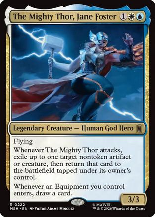 The Mighty Thor, Jane Foster (MSH-222) - Marvel Super Heroes Foil-1