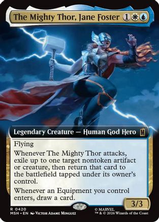 The Mighty Thor, Jane Foster (Extended Art) (MSH-420) - Marvel Super Heroes Foil-1