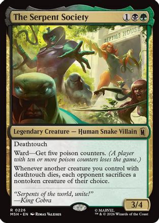 The Serpent Society (MSH-226) - Marvel Super Heroes Foil-1