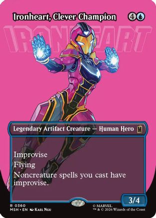 Ironheart, Clever Champion (Borderless) (MSH-360) - Marvel Super Heroes Foil-1