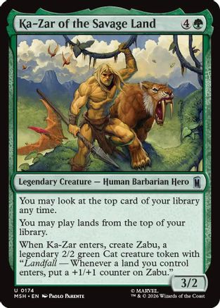 Ka-Zar of the Savage Land (MSH-174) - Marvel Super Heroes Foil-1