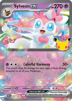 Sylveon ex 071  - Holofoil ME 30th Celebration - Double Rare-1