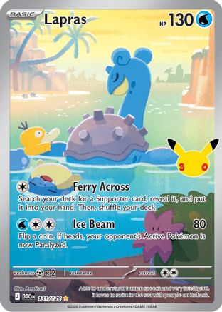 Lapras 131  - Holofoil ME 30th Celebration - Illustration Rare-1
