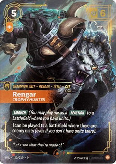 Rengar - Trophy Hunter (120/219) - Riftbound Organized Play Promotional Cards Foil-1