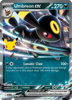 Umbreon ex 092/128  - Holofoil ME 30th Celebration - Double Rare-1