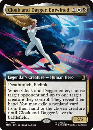 Cloak and Dagger, Entwined (Extended Art) (MSH-419) - Marvel Super Heroes-1