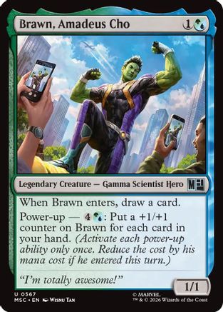 Brawn, Amadeus Cho (MSH-567) - Marvel Super Heroes Foil-1