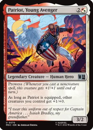 Patriot, Young Avenger (MSH-570) - Marvel Super Heroes Foil-1