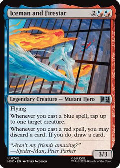 Iceman and Firestar (MSH-742) - Marvel Super Heroes Foil-1