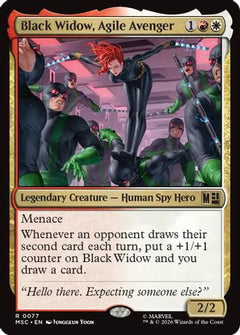 Black Widow, Agile Avenger (MSC-077) - Commander: Marvel Super Heroes Foil-1