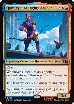 Hawkeye, Avenging Archer (MSC-084) - Commander: Marvel Super Heroes-1