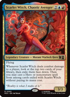 Scarlet Witch, Chaotic Avenger (MSC-093) - Commander: Marvel Super Heroes-1