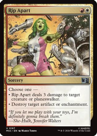 Rip Apart (MSC-187) - Commander: Marvel Super Heroes Foil-1