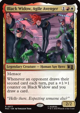 Black Widow, Agile Avenger (Surge Foil) (MSC-077) - Commander: Marvel Super Heroes Foil-1