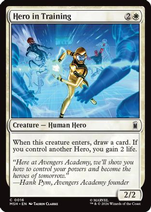 Hero in Training (MSH-016) - Marvel Super Heroes Foil-1