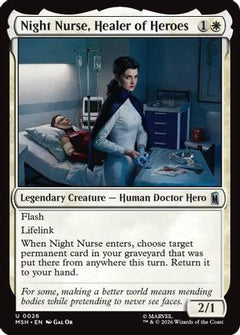 Night Nurse, Healer of Heroes (MSH-026) - Marvel Super Heroes Foil-1
