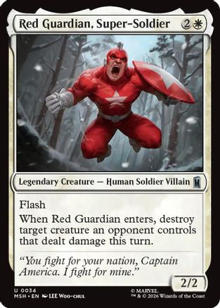 Red Guardian, Super-Soldier (MSH-034) - Marvel Super Heroes Foil-1