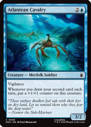 Atlantean Cavalry (MSH-045) - Marvel Super Heroes Foil-1